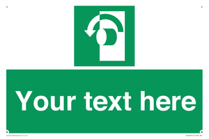 Custom Turn Anti-Clockwise Sign